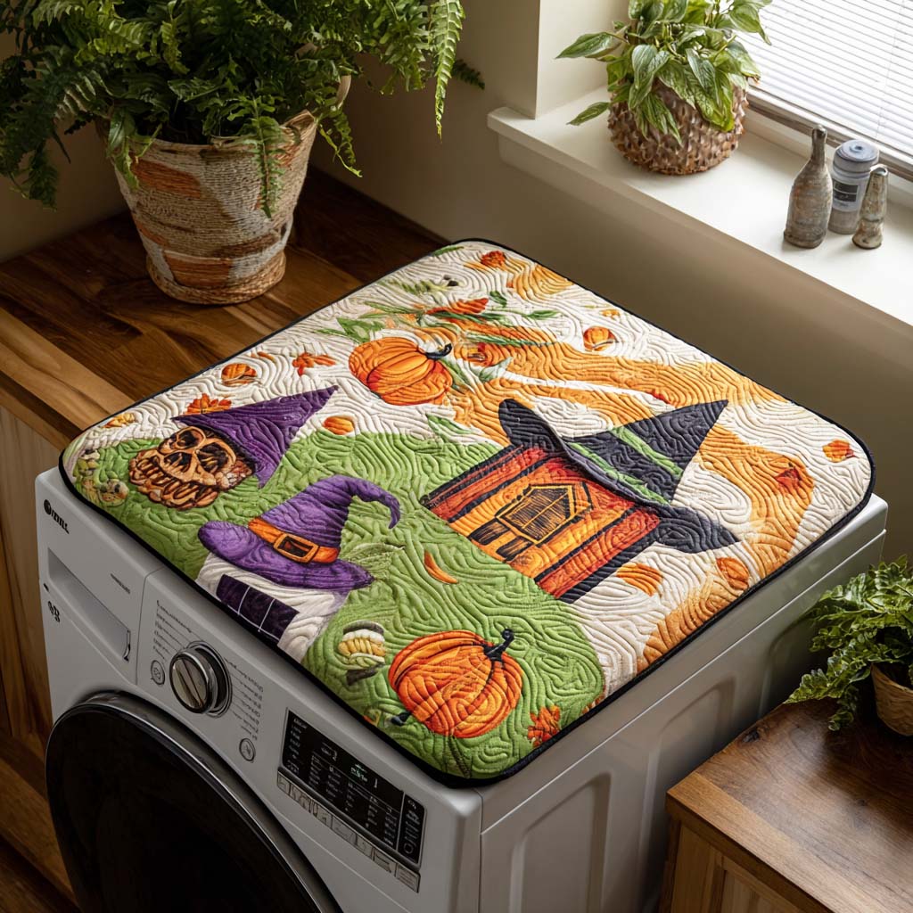 Pumpkin Patch Quilted Washer and Dryer Cover NCU0NTD042