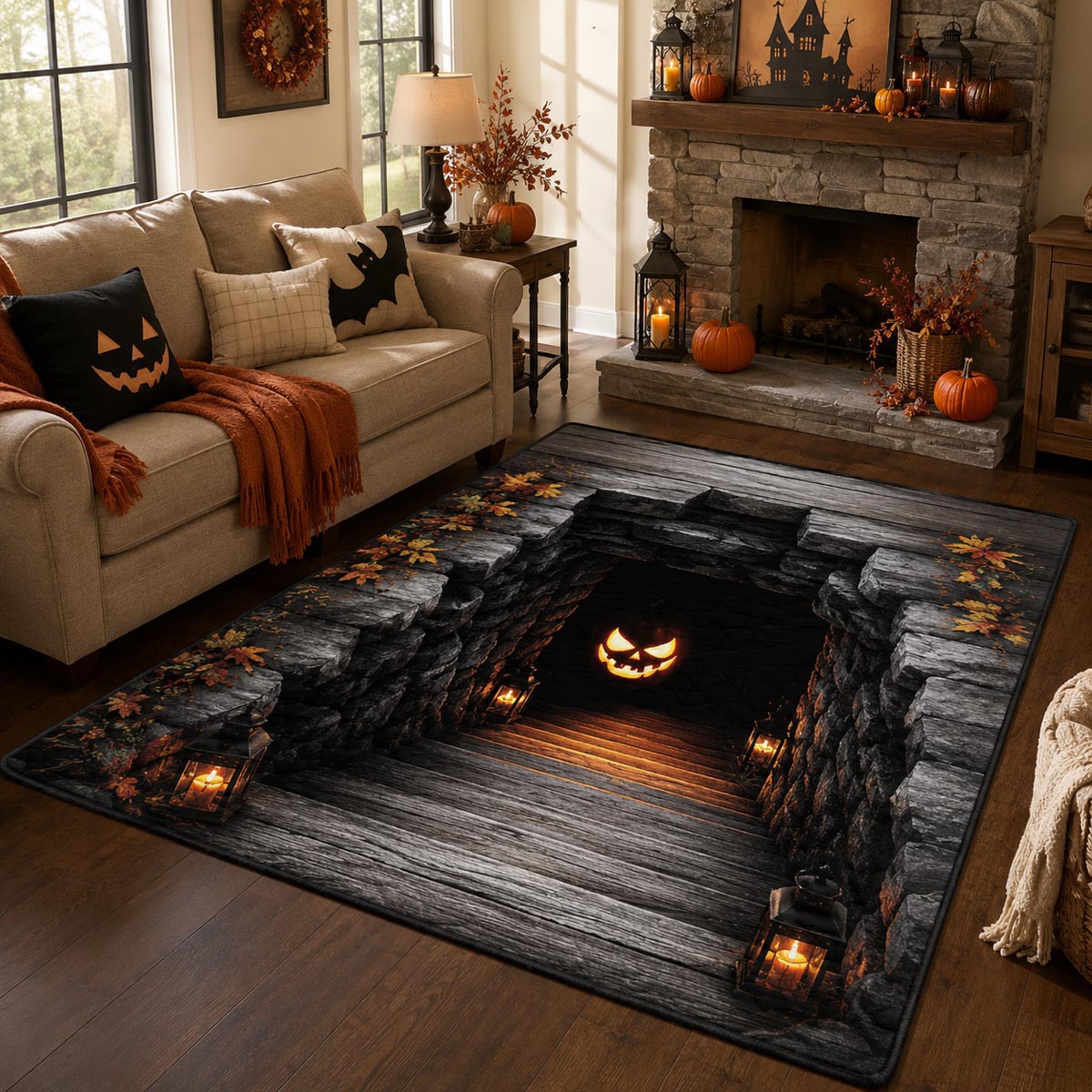 Pumpkin Path Area Rug NCU0DV2364