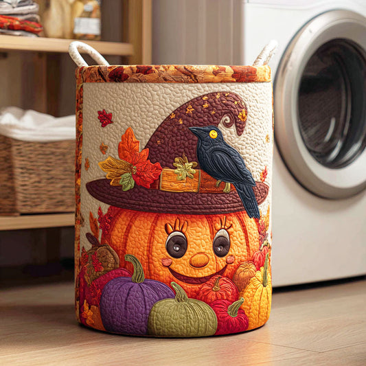 Pumpkin Path Quilted Laundry Basket NCU0NTD318