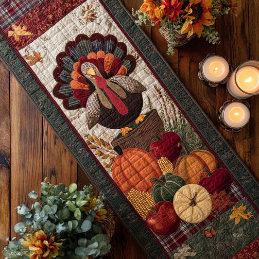 Pumpkin Perch Quilted Table Runner NCU0PTT1599