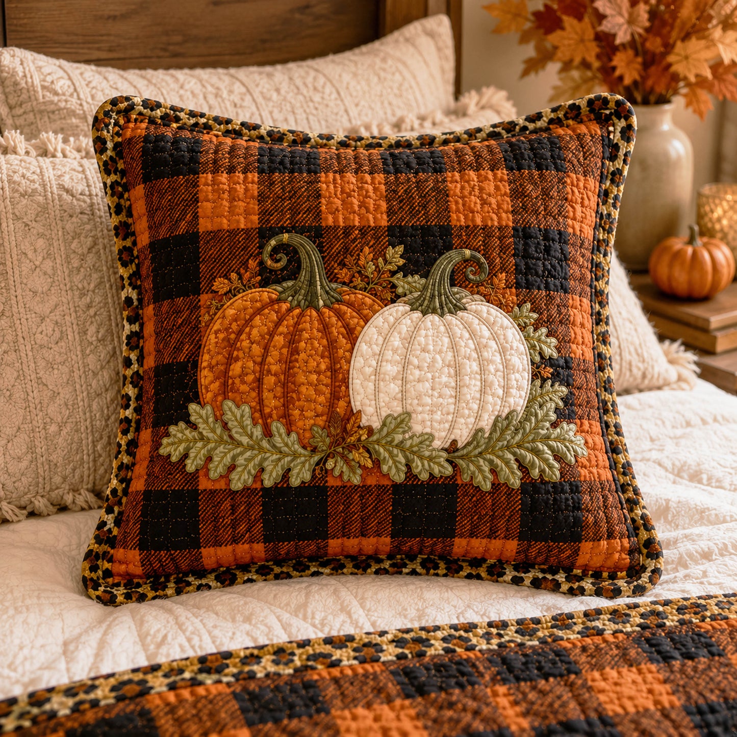Pumpkin Season Quilted Pillow Case NCU0NTD2070