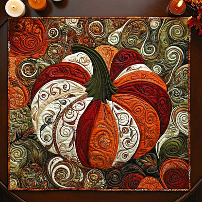 Pumpkin Spice Glow Quilted Table Topper NCU0NXD070