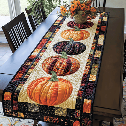 Pumpkin Spice Quilted Table Runner NCU0TH1732