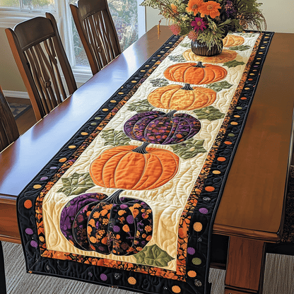 Pumpkin Spice Quilted Table Runner NCU0TH1780