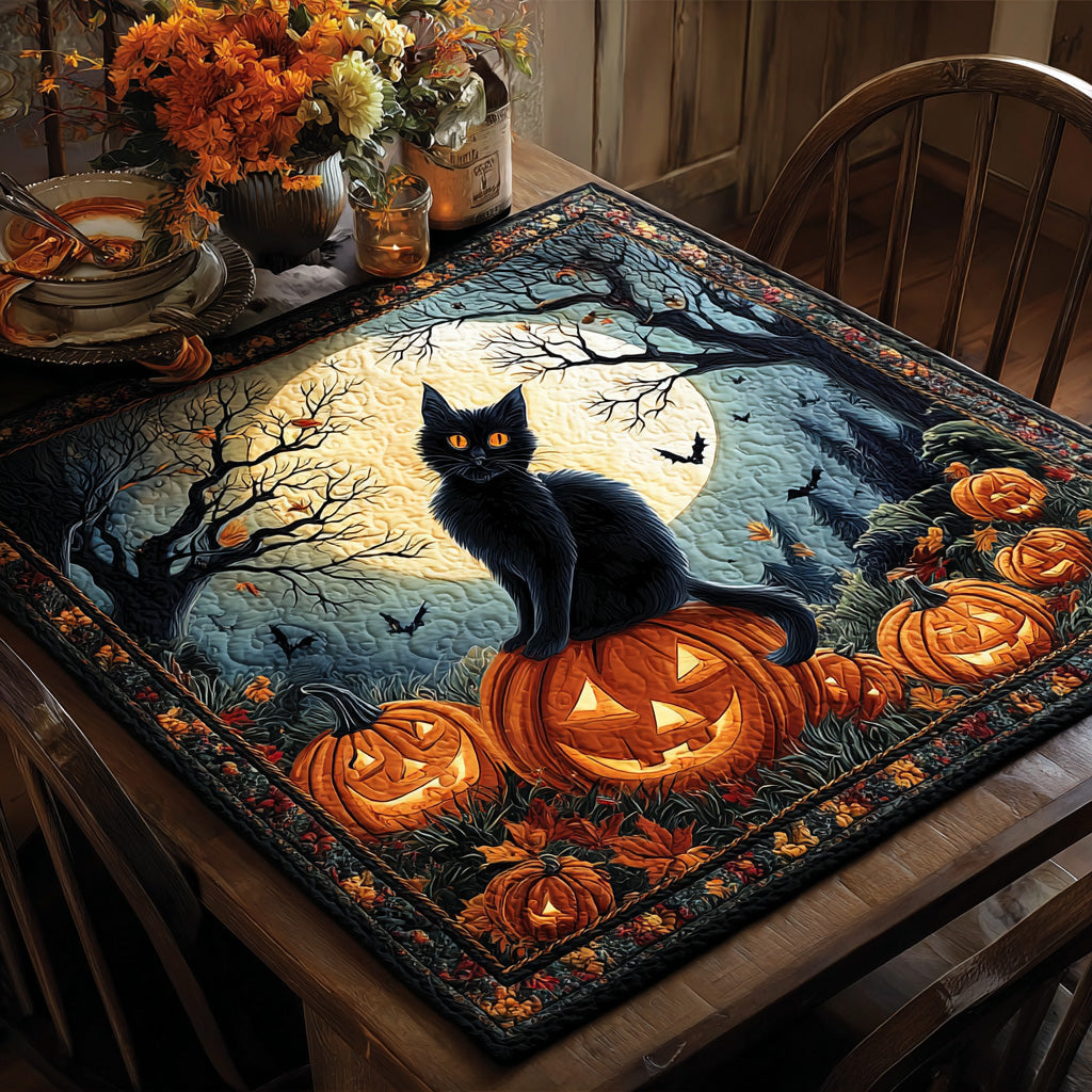 Pumpkin Stare Quilted Table Topper NCU0PVL542