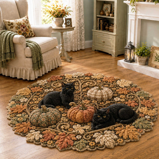 Pumpkin Whiskers Custom Shape Area Rug NCU0NTD2166