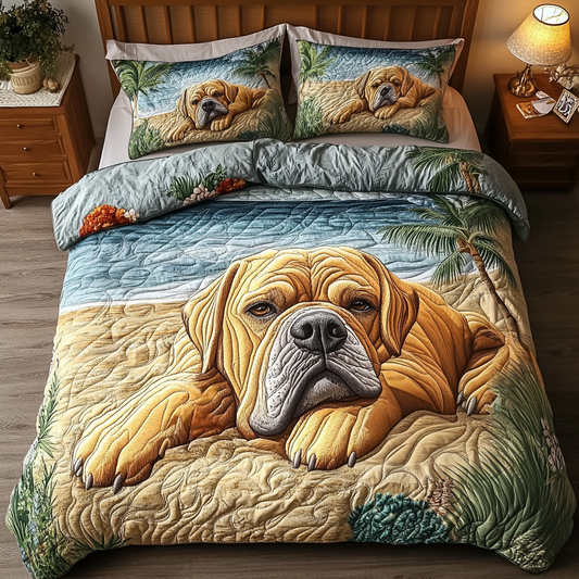 Pup Dreams 3-Piece Quilted Bedding Set NCU0NVH797