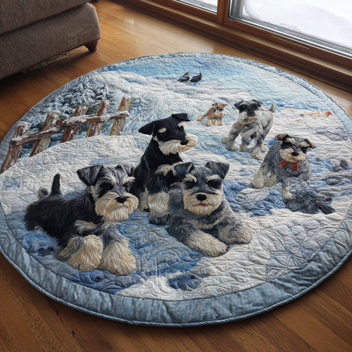 Puppy Breeze Quilted Round Mat NCU0DV1214