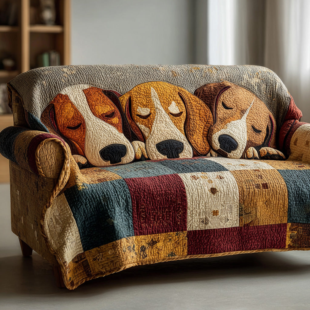 Puppy Dreams Quilted Sofa Cover NCU0LDH060