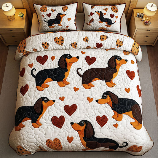 Puppy Love 3-Piece Quilted Bedding Set NCU0NNT789