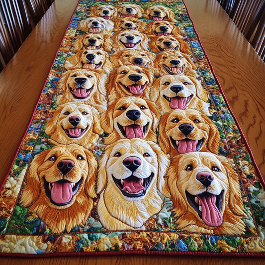 Puppy Parade Quilted Table Runner NCU0NVH840