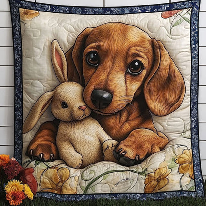 Puppy Snuggles Quilted Blanket NCU0NNT774