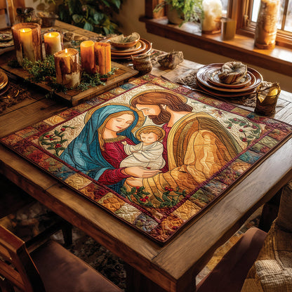 Pure Grace Quilted Table Topper NCU0TH3357