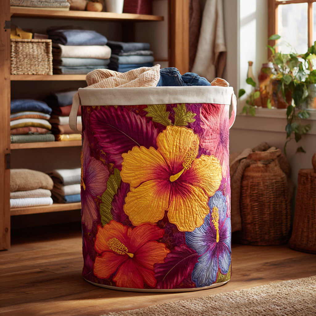 Purple Flame Quilted Laundry Basket NCU0NTV160