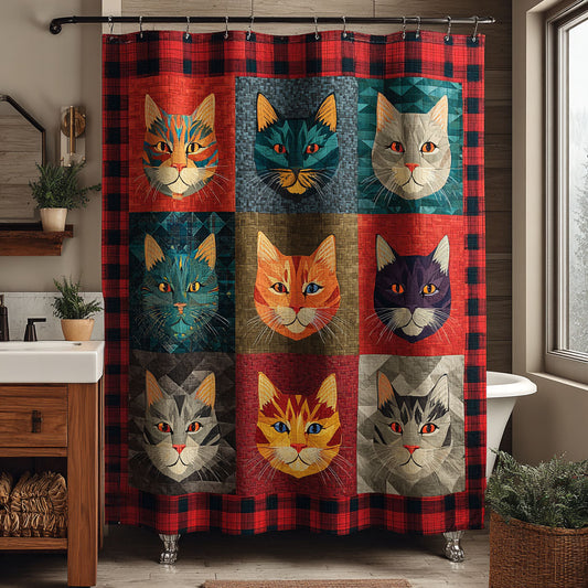 Purr Parade Shower Curtain NCU0DDK2521