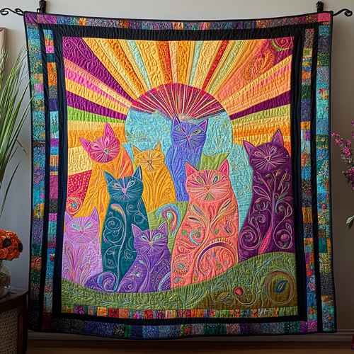 Purrfect Dreams Quilted Blanket NCU0DDK218
