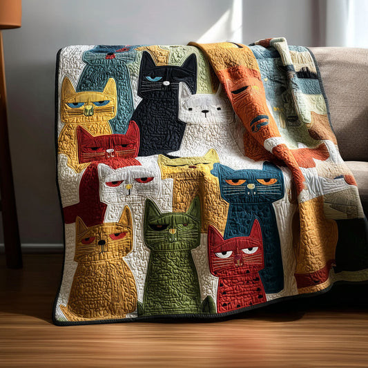 Purrfect Patch Quilted Blanket NCU0PTT2978