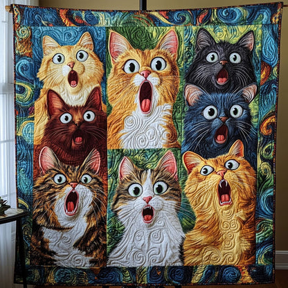 Purrfect Portraits Quilted Blanket NCU0PT1891