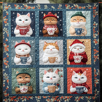 Purrfectly Cozy Cats Quilted Blanket NCU0TL1237