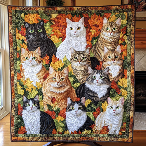 Purrs and Playfulness Quilted Blanket NCU0PT1249