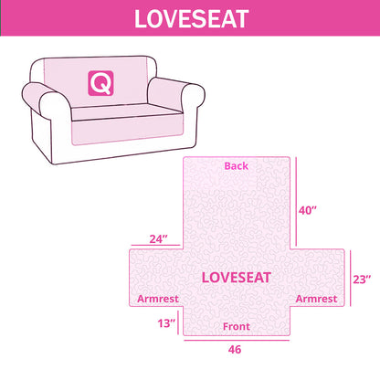 Crimson Covenant Quilted Sofa Cover NCU0NXD1572