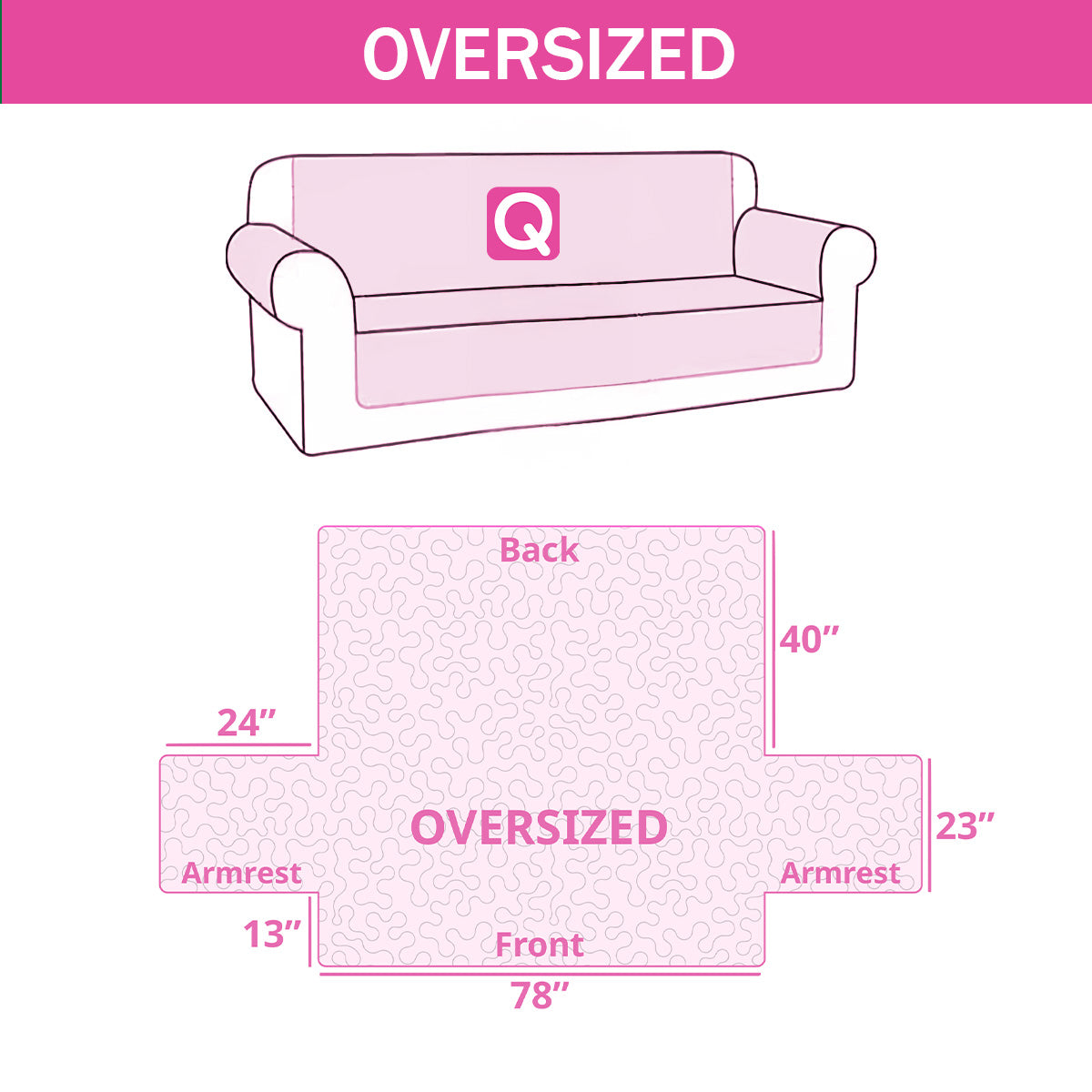 Crimson Covenant Quilted Sofa Cover NCU0NXD1572