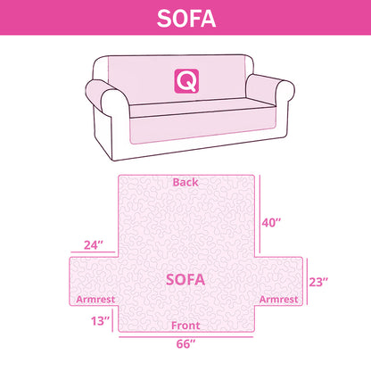 Golden Leopard Quilted Sofa Cover NCU0LDH722