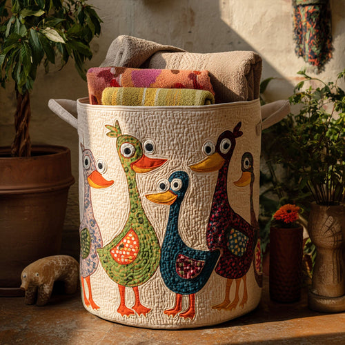 Quackadelic Quilted Laundry Basket NCU0PTT872