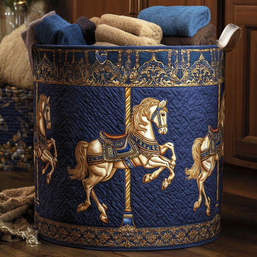 Quartz Symphony Quilted Laundry Basket NCU0NTV754