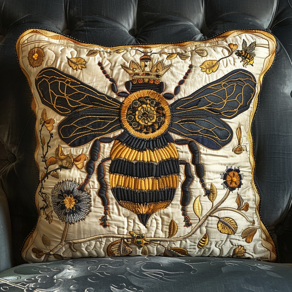 Queen Bee Quilted Pillow Case NCU0NT950