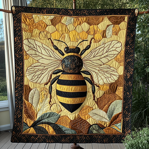 Queen Bee Realm Quilted Blanket NCU0DK1196