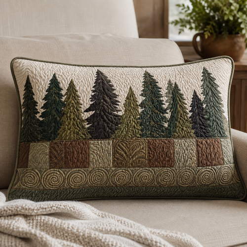 Quiet Forest Quilted Bedding Pillow Case NCU0DV1440
