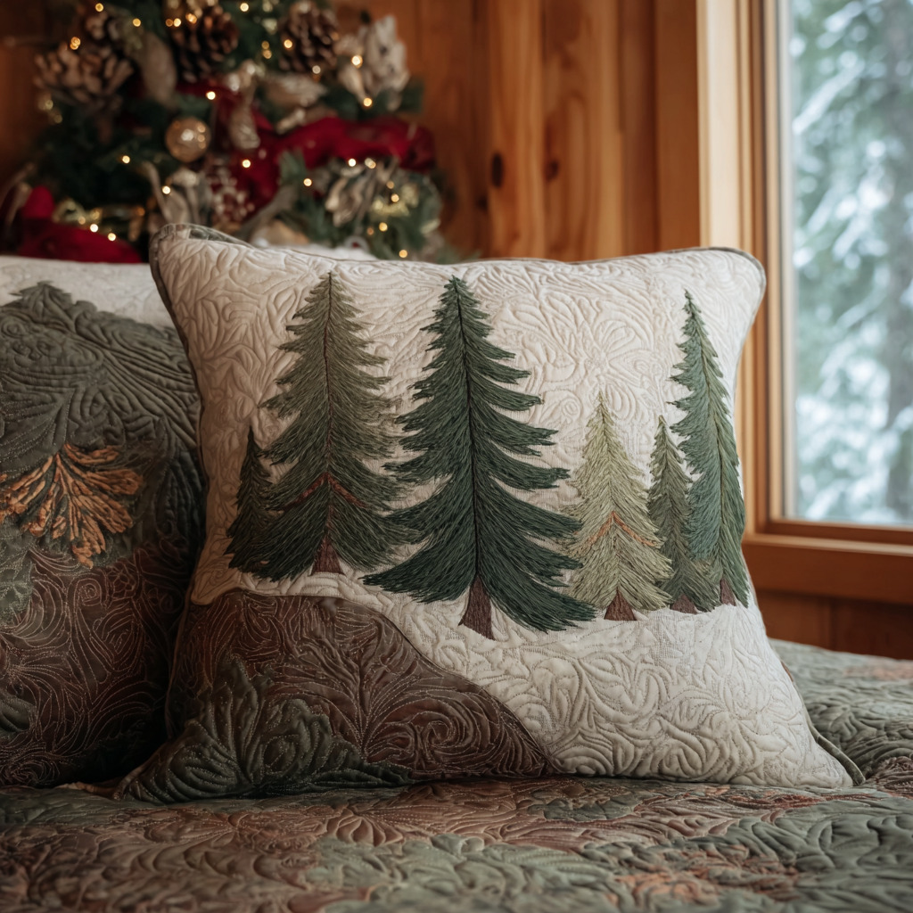 Quiet Forest Quilted Pillow Case NCU0DV1440