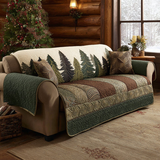 Forest Quilted Sofa Cover NCU0QN080