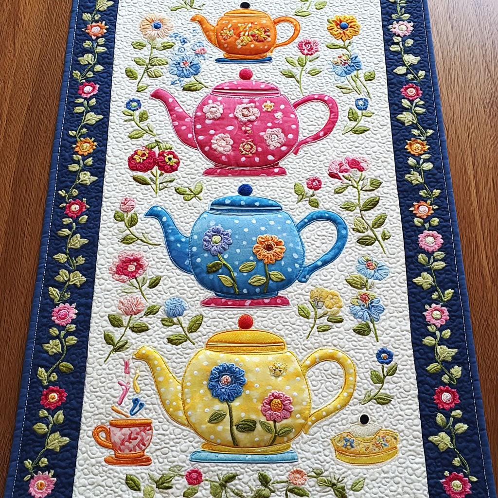 Quiet Delight Quilted Table Runner NCU0DDK2249