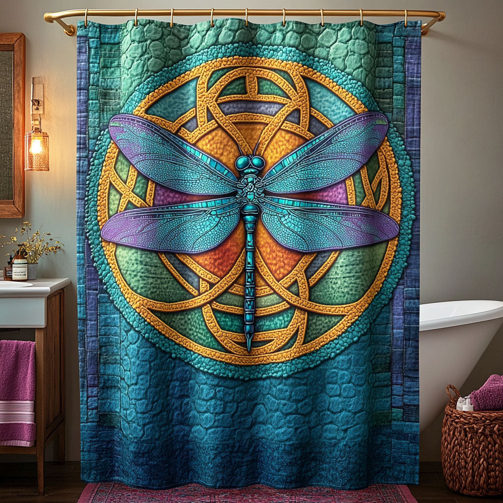 Quiet Dragonfly Shower Curtain NCU0NTD1495