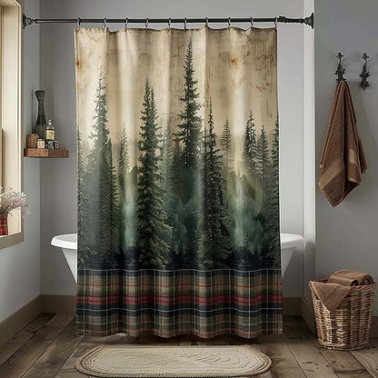 Quiet Evergreen Shower Curtain NCU0DQQ0207