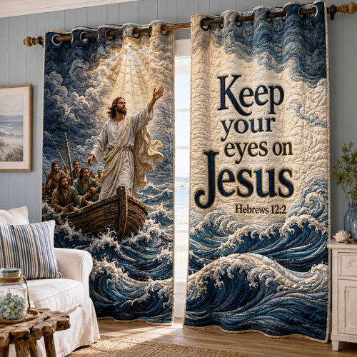 Quiet Faith Quilted Curtains NCU0NTD2093