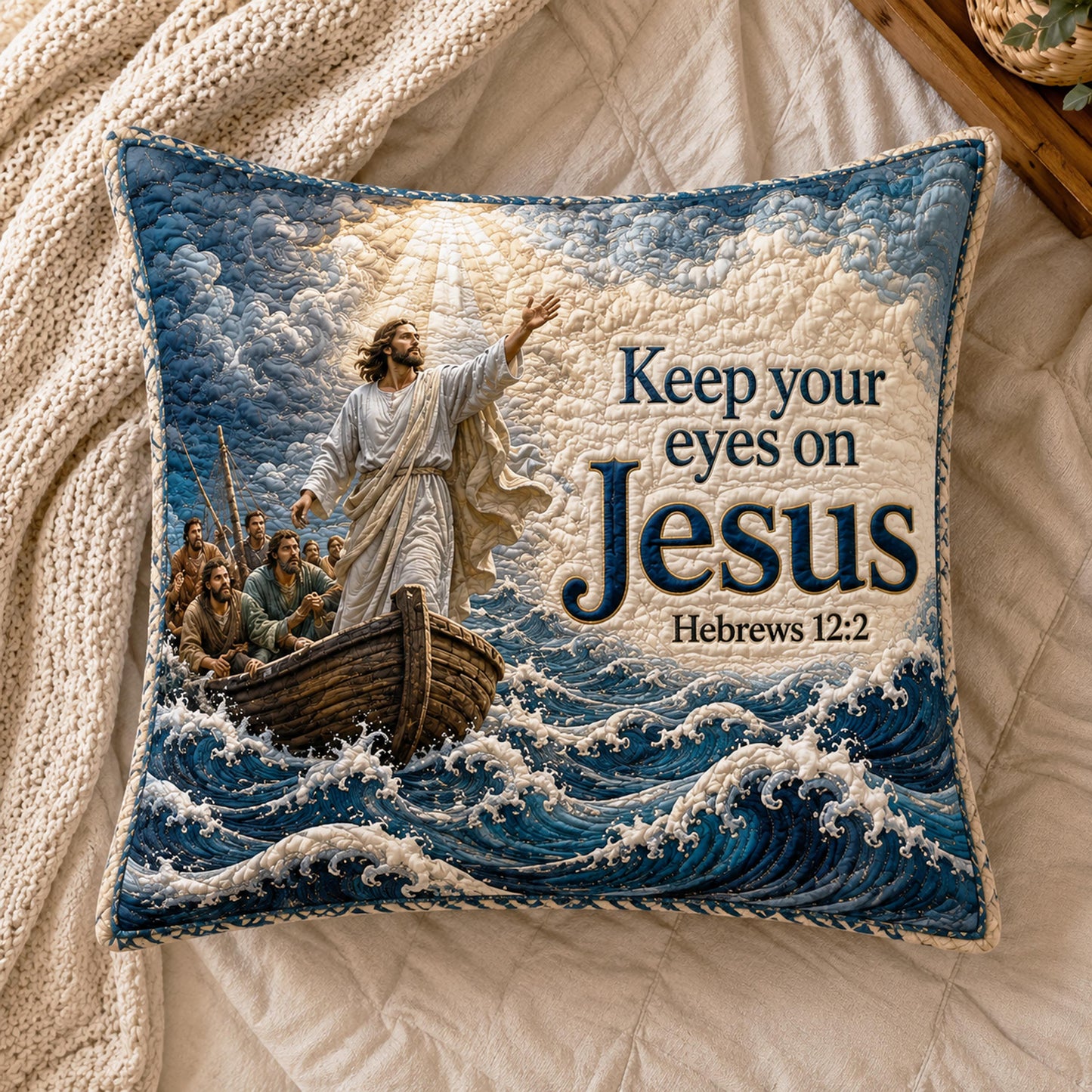 Quiet Faith Quilted Pillow Case NCU0NTD2093
