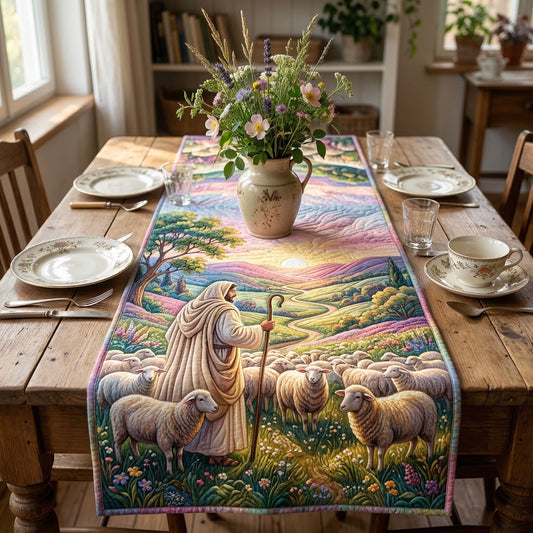 Quiet Faith Quilted Table Runner NCU0NNT3073