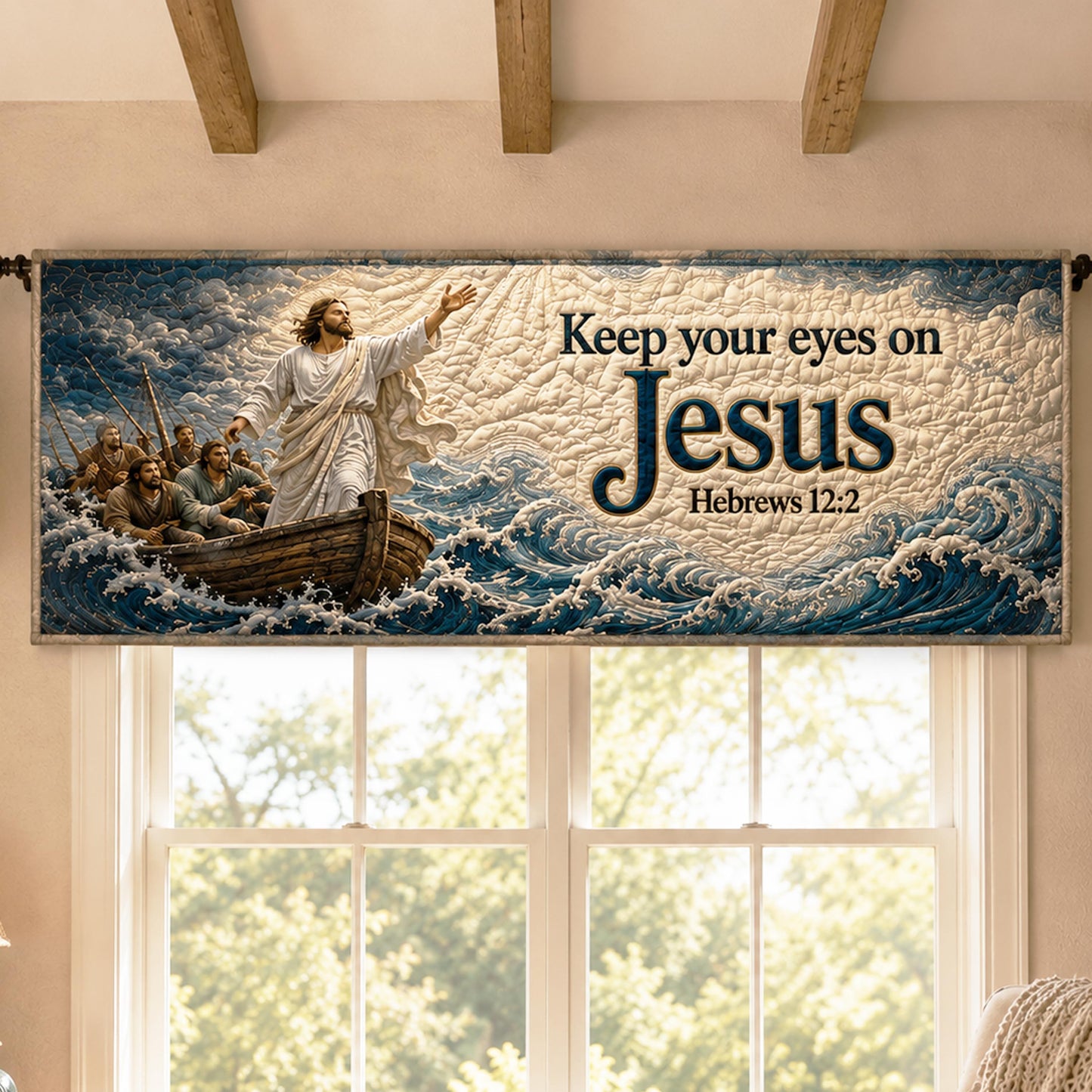 Quiet Faith Quilted Valance NCU0NTD2093