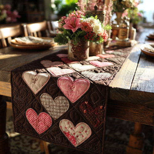 Quiet Moments of Love Quilted Table Runner NCU0PTT2778