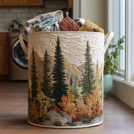 Quiet Peaks Quilted Laundry Basket NCU0DDK2122