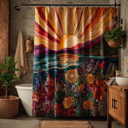 Quiet Sunset Shower Curtain NCU0NNT2895