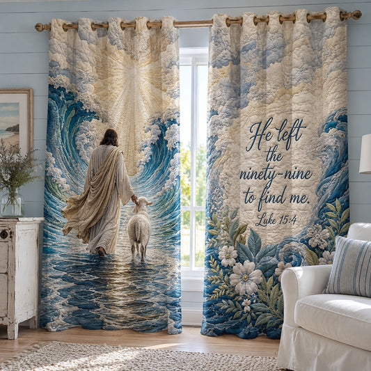 Quiet Waters Promise Quilted Curtains NCU0PTT3367