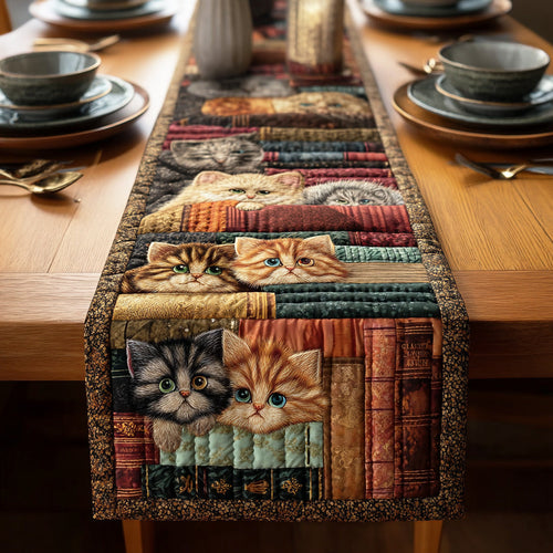 Quiet Whiskers Quilted Table Runner NCU0NTD1225