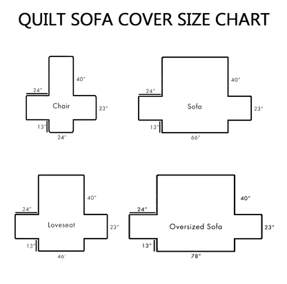 Ice Cave Bear Quilted Sofa Cover NCU0HNH724