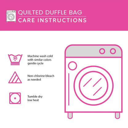Burgundy League Quilted Duffle Bag NCU0LDH675