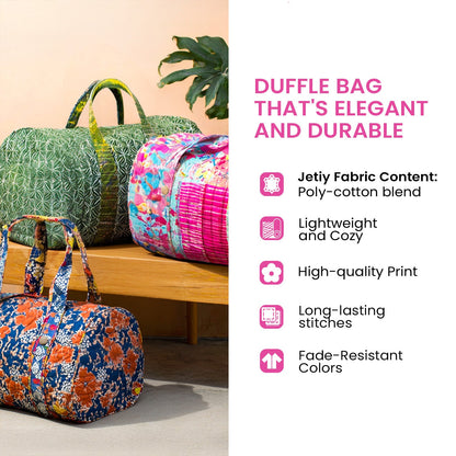 Blossom Valley Touch Quilted Duffle Bag NCU0PTT2885
