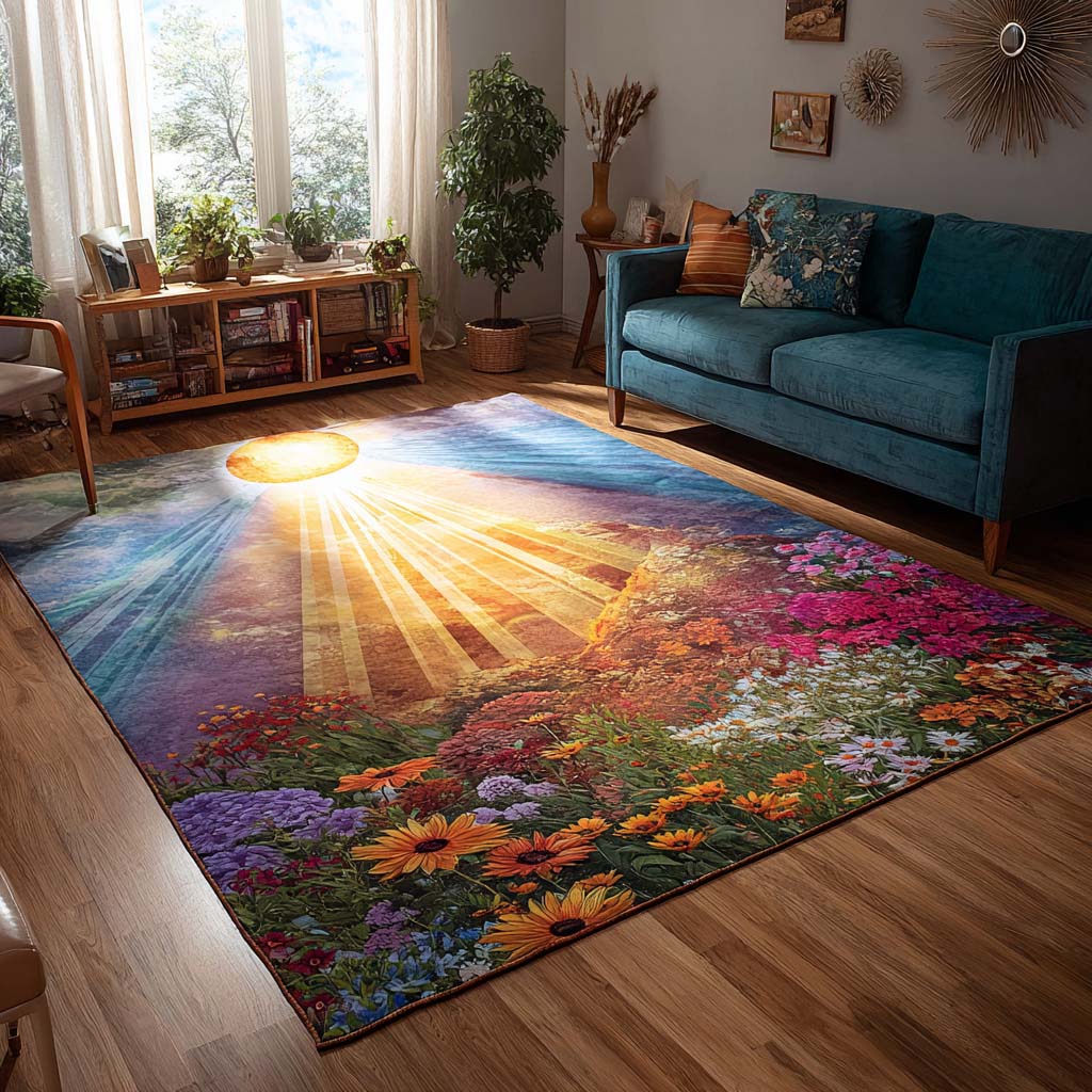 Radiant Bloom Area Rug NCU0VL2892 – Quiltnest